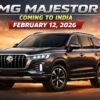 MG Majestor to Debut in India