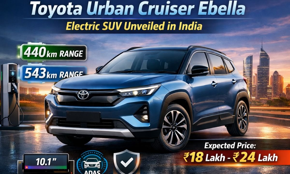 Toyota Urban Cruiser Ebella Electric SUV Revealed in India