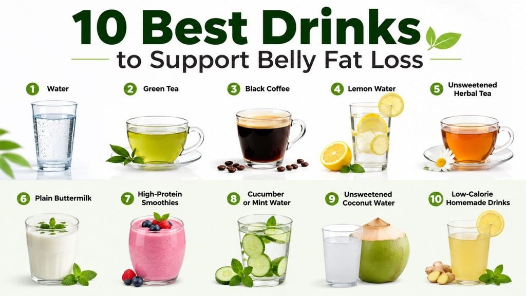 What to Drink to Lose Belly Fat in 1 Week
