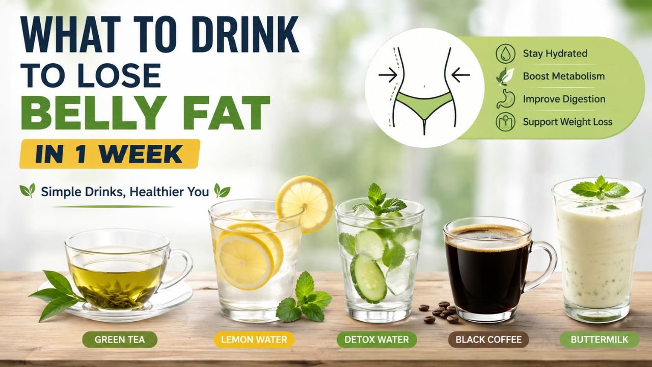 What to Drink to Lose Belly Fat in 1 Week